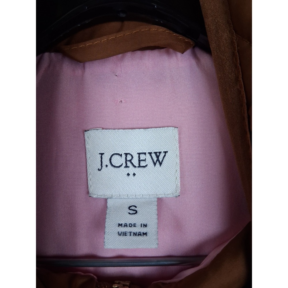 J Crew Womens Jacket S Brown Quilted Vest New England Preppy Equestrian Chic - Picture 5 of 9